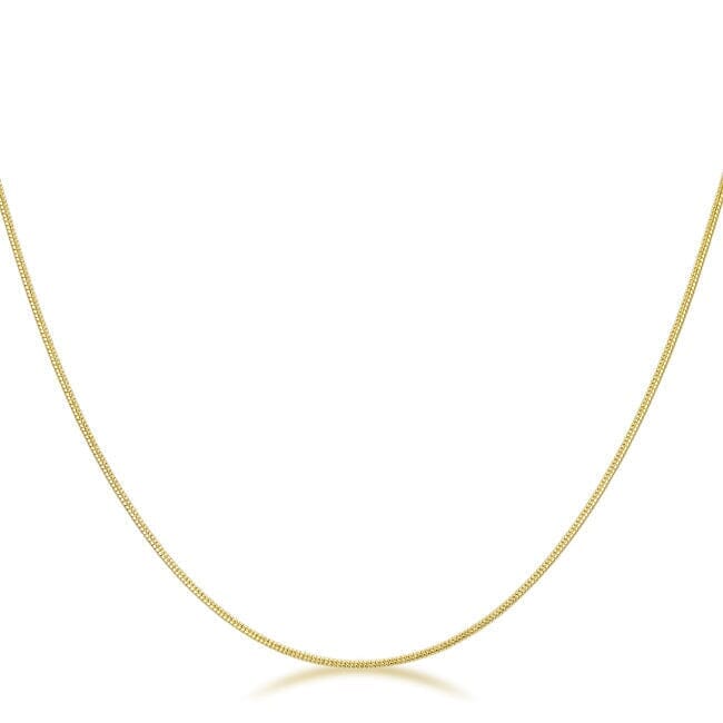 18 Inch Golden Snake Chain Necklaces Das Juwel