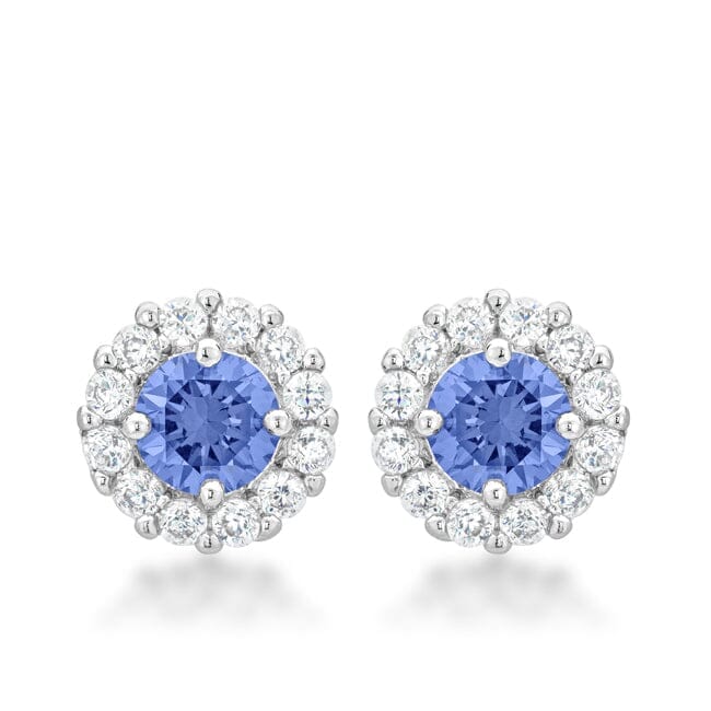 Bella Bridal Earrings in Light Purple Earrings Das Juwel