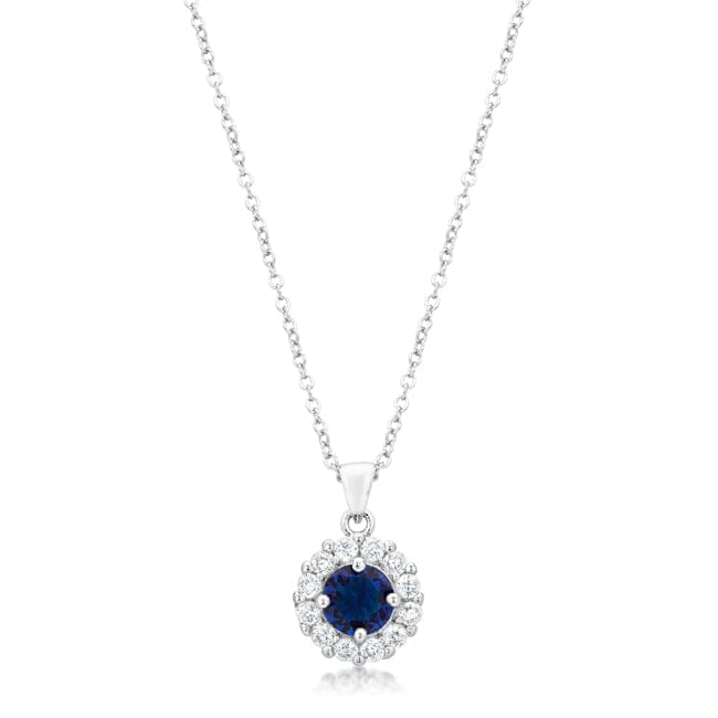 Bella Bridal Pendant in Blue Pendants Das Juwel