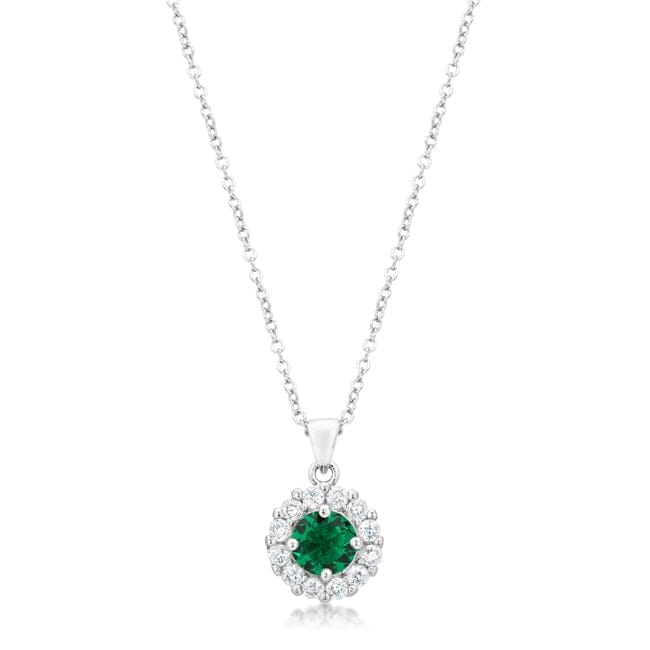 Bella Bridal Pendant in Green Pendants Das Juwel