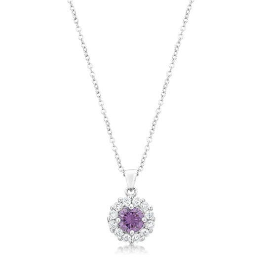 Bella Bridal Pendant in Purple Pendants Das Juwel 