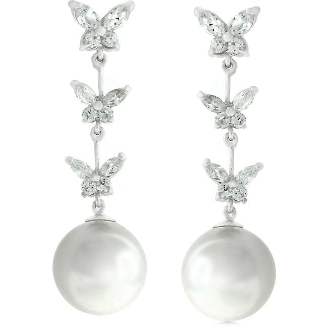 Butterfly Pearl Dangle