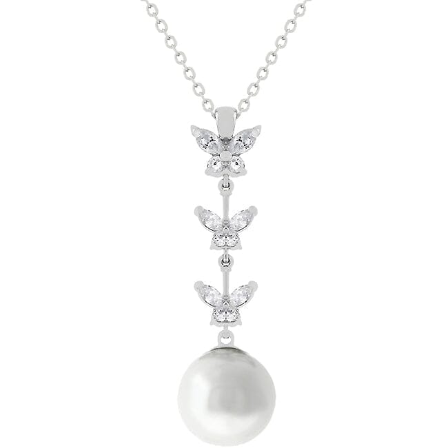 Butterfly Pearl Pendant Pendants Das Juwel