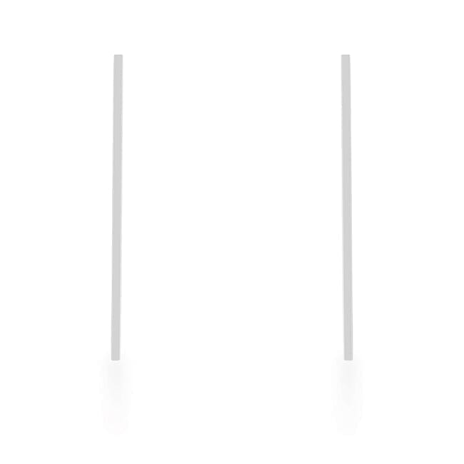 Carolee Rhodium Stainless Steel Long Line Drop Earrings Earrings Das Juwel