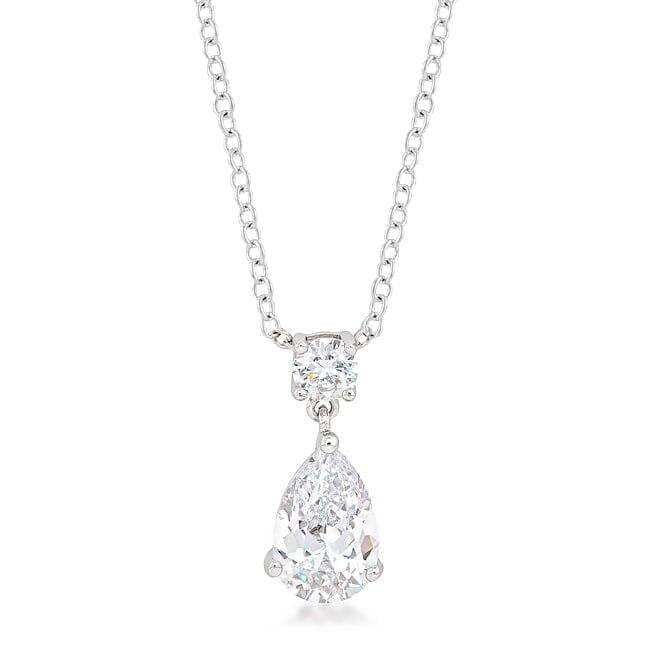 Chandelier Pear Cubic Zirconia Pendant Pendants Das Juwel