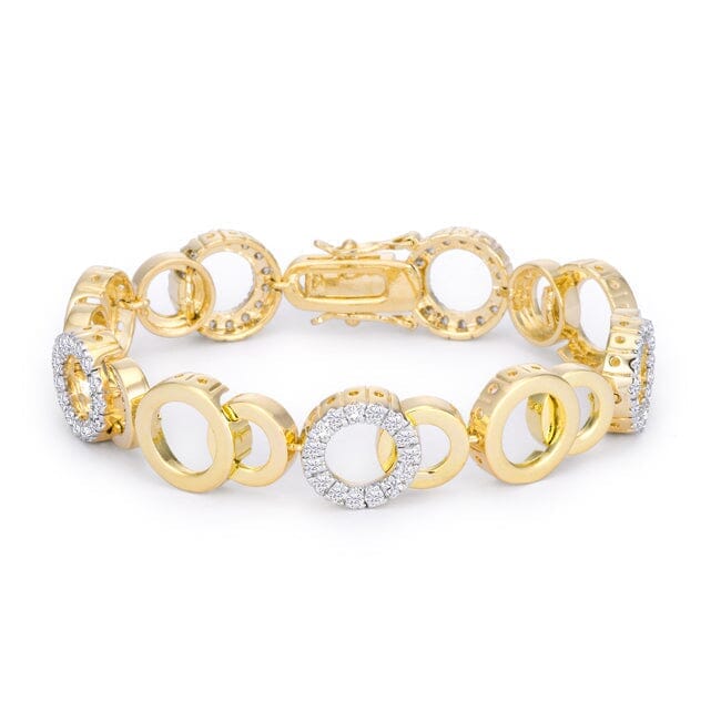 Circle Bijoux 7 Inch Two Tone Bracelet Bracelets Das Juwel