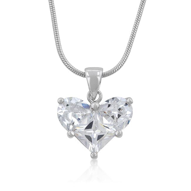 Classic Clear Heart Pendant Pendants Das Juwel