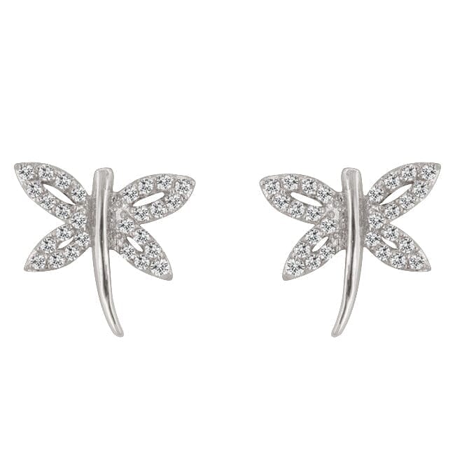 Cubic Zirconia Dragonfly Earrings Earrings Das Juwel