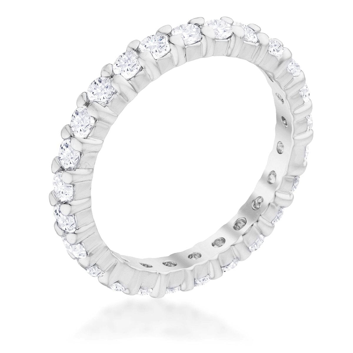Cubic Zirconia Eternity Band Rings Das Juwel