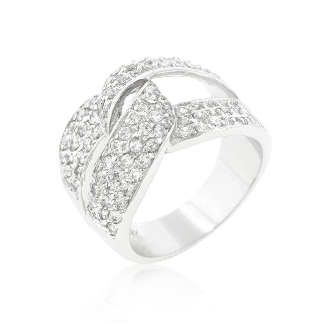 Cubic Zirconia Knot Ring Rings Das Juwel