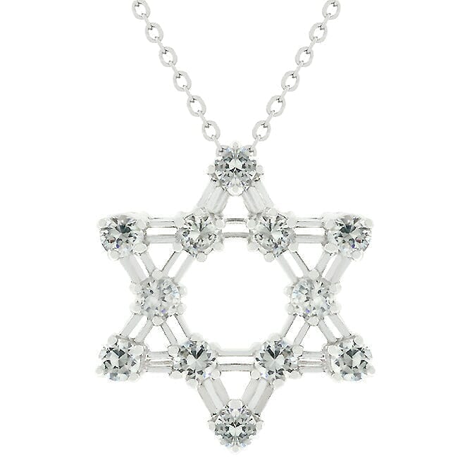 Cubic Zirconia Star Of David Pendant Pendants Das Juwel