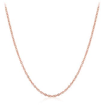 Delicate Rose Link Chain Necklaces Das Juwel