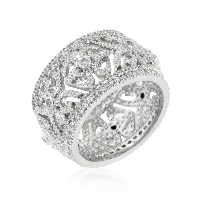 Filigree Crest Eternity Ring Rings Das Juwel