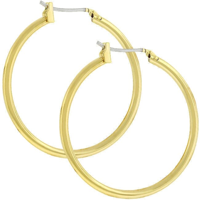 Golden Hoop Earrings Earrings Das Juwel