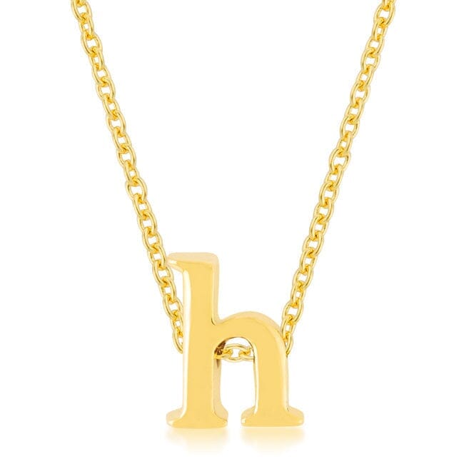 Golden Initial H Pendant Pendants Das Juwel