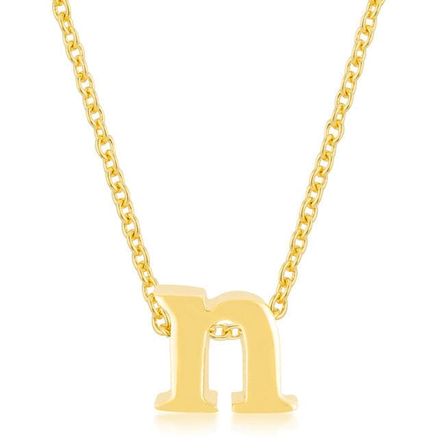 Golden Initial N Pendant Pendants Das Juwel