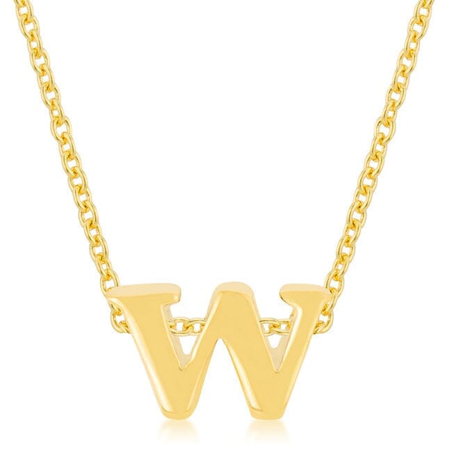 Golden Initial W Pendant Pendants Das Juwel