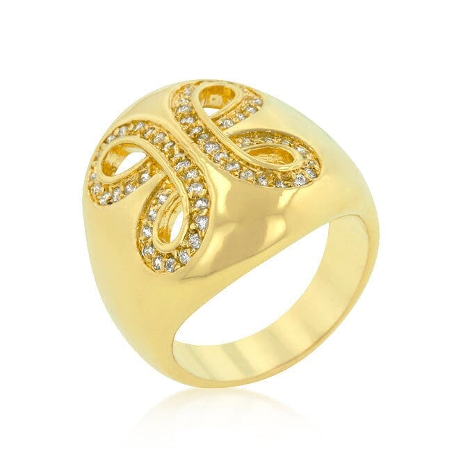 Golden Ribbon Cocktail Ring Rings Das Juwel