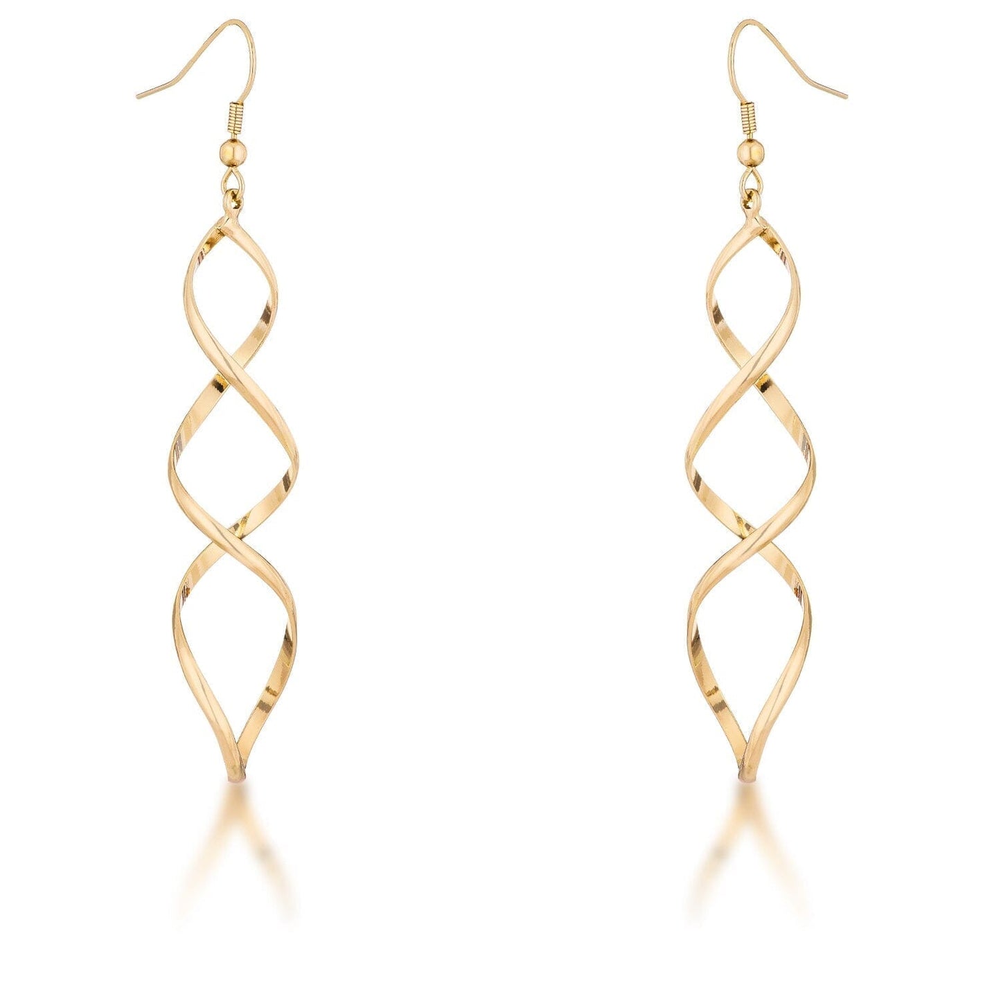 Golden Twist Earrings Earrings Das Juwel