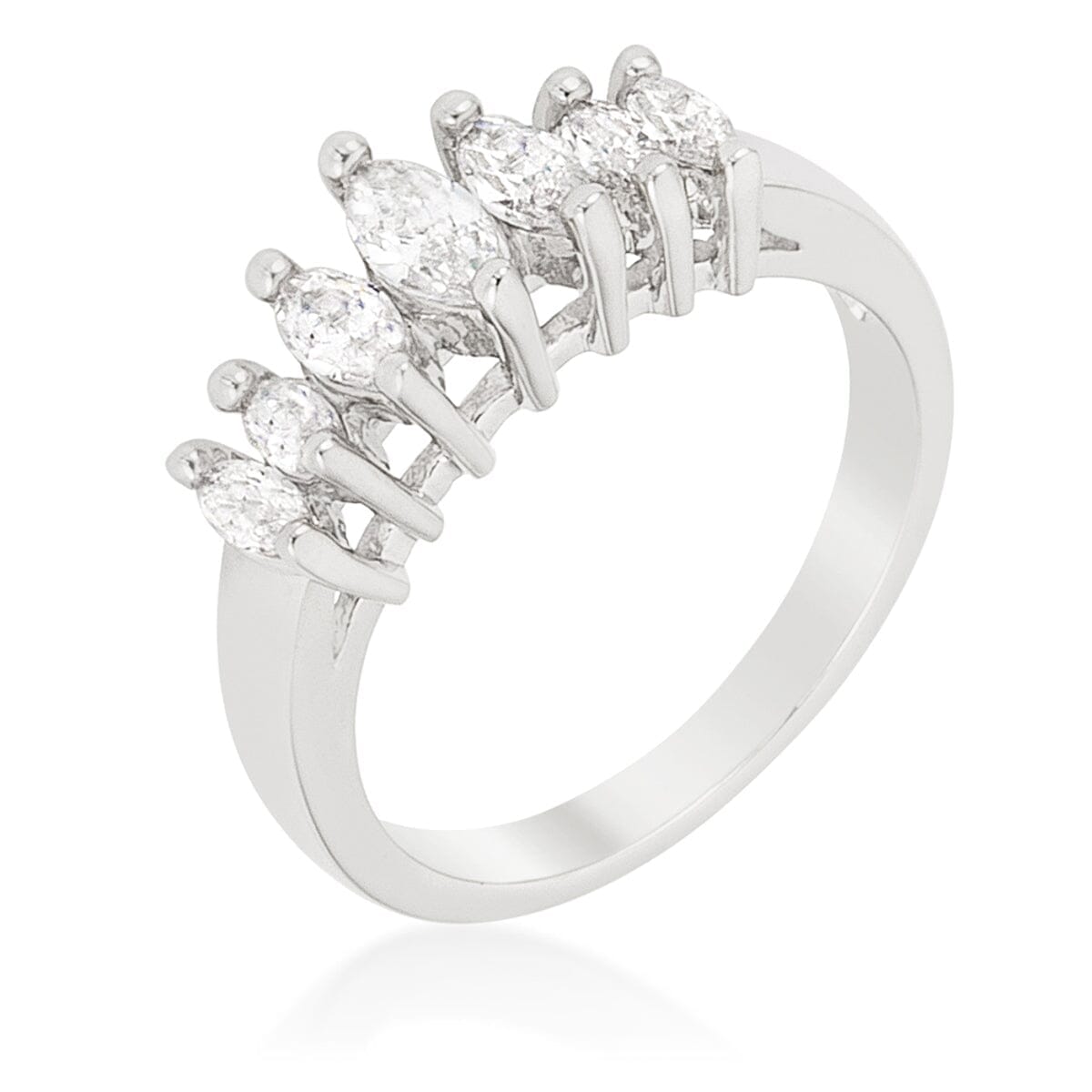 Graduated Marquise Anniversary Band Rings Das Juwel