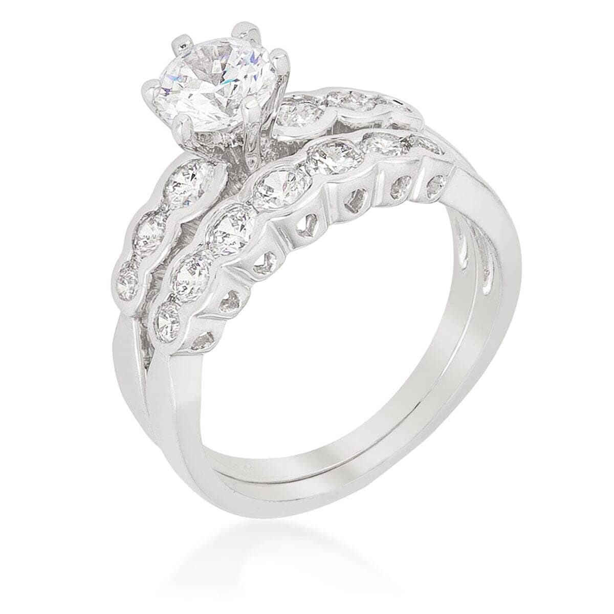 Graduated Wedding Set Rings Das Juwel