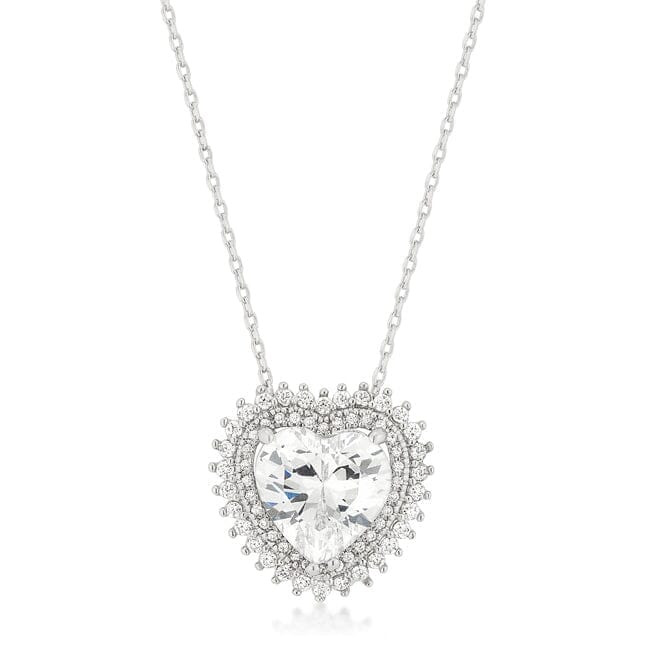 Halo Heart Pendant Pendants Das Juwel