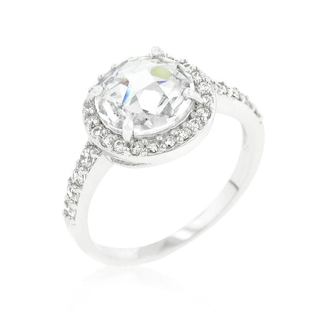 Halo Style Faceted Engagement Ring Rings Das Juwel