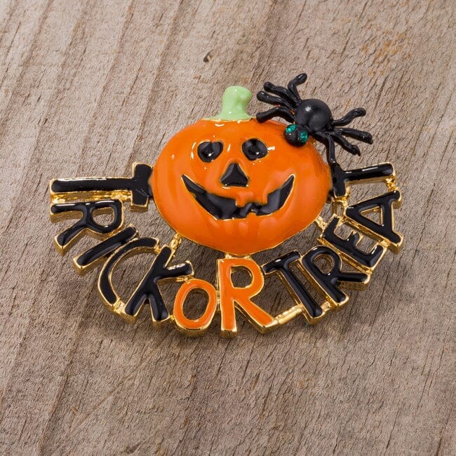 Jack-O-Lantern Brooch With Crystals Brooches Das Juwel