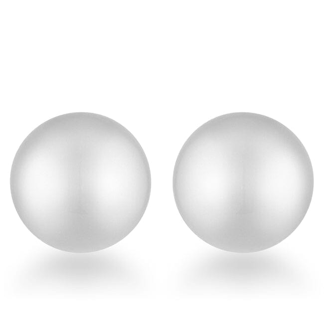 Julie Rhodium Sphere Stud