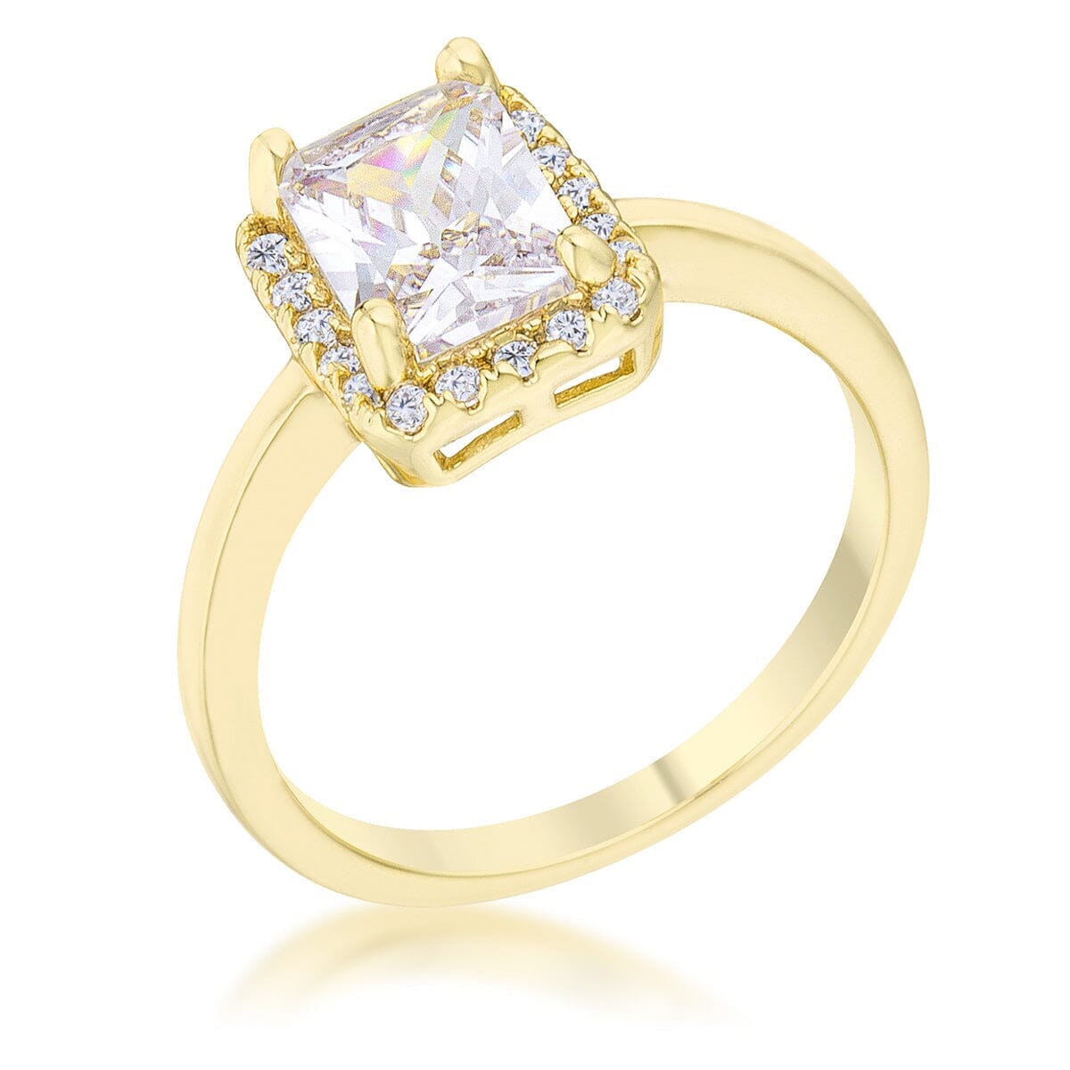 Mariane 2ct Cubic Zirconia 14k Gold Classic Ring Rings Das Juwel
