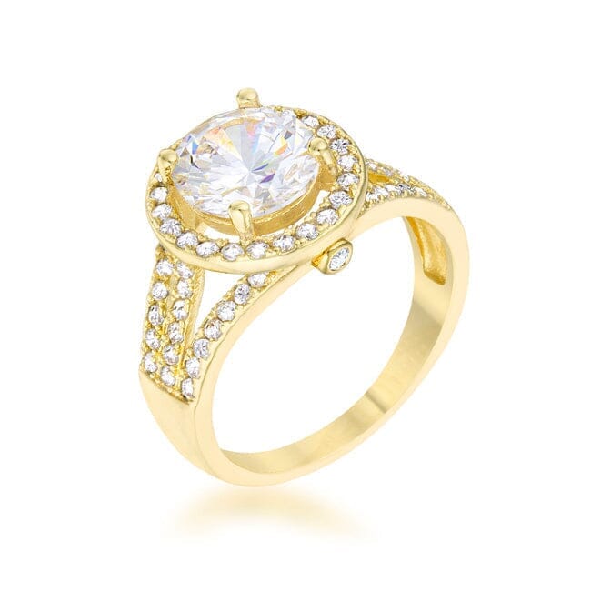 Marylin 2.5ct Cubic Zirconia 14k Gold Classic Ring Rings Das Juwel