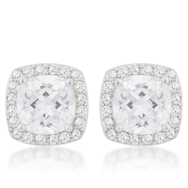 Pave Halo Earrings Earrings Das Juwel