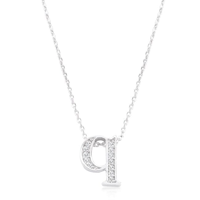 Pave Initial Q Pendant Pendants Das Juwel