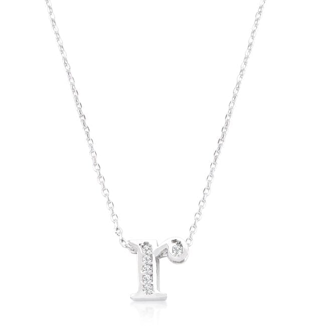 Pave Initial R Pendant Pendants Das Juwel
