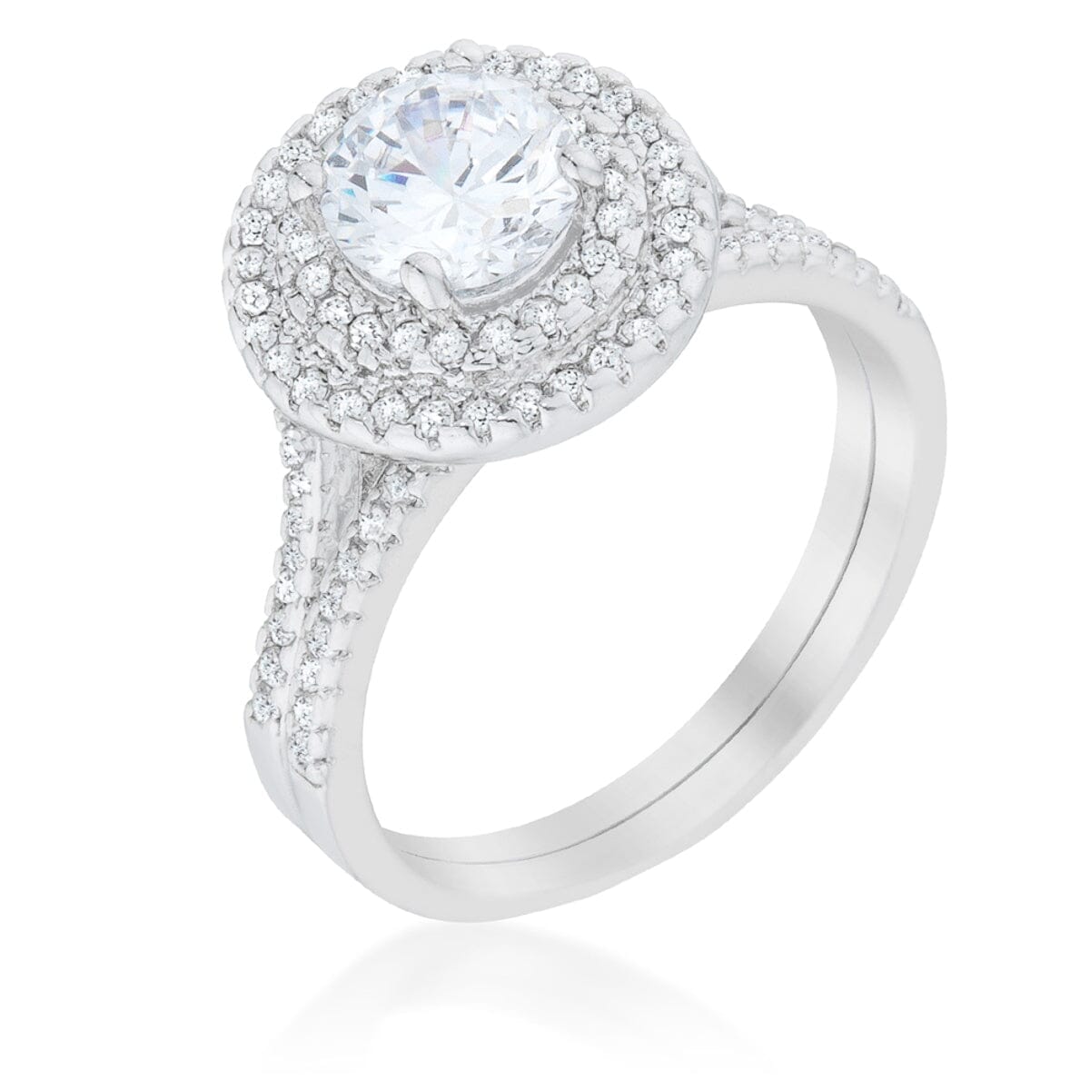 Pave Round Wedding Ring Set Rings Das Juwel