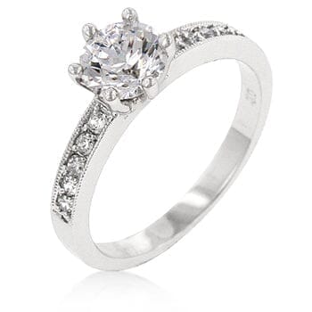 Petite White Engagement Ring Rings Das Juwel