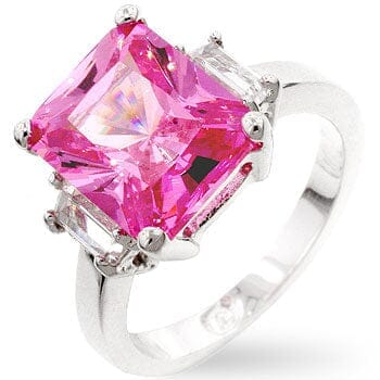 Pink Triplet Engagement Ring Rings Das Juwel