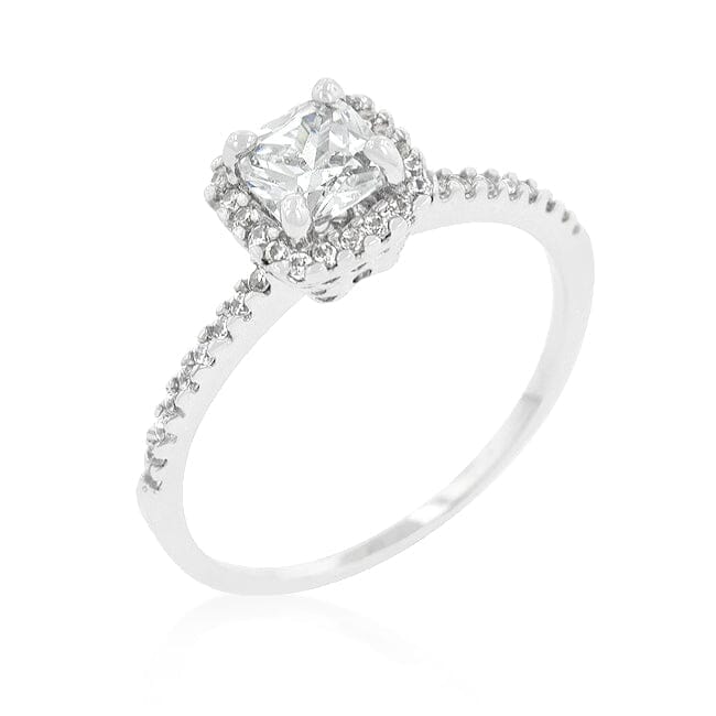 Princess Cut Halo Engagement Ring Rings Das Juwel