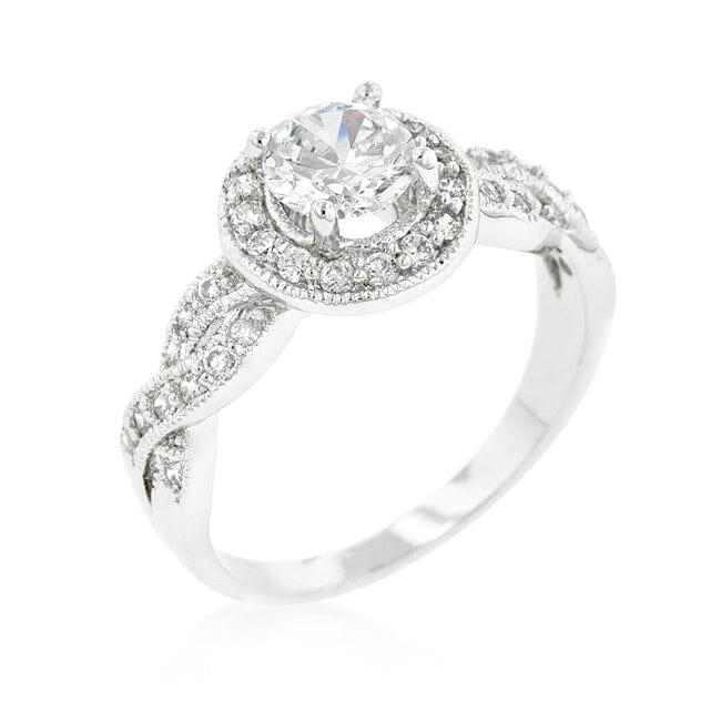 Round Cut Halo Engagement Ring Rings Das Juwel