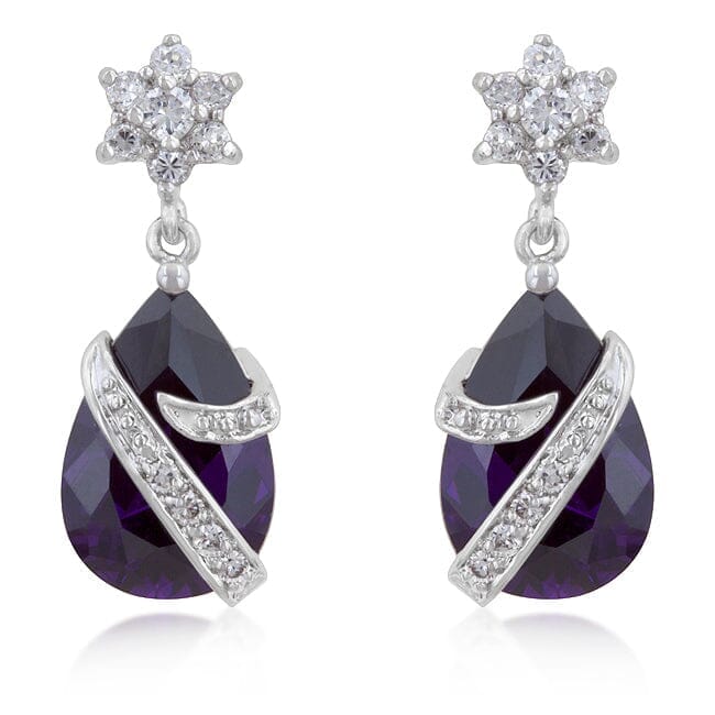 Royal Wrapped Amethyst Earrings Earrings Das Juwel