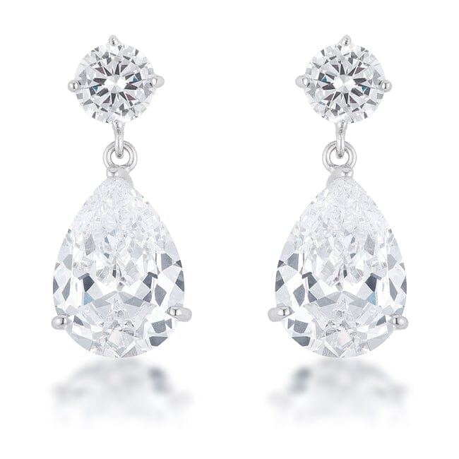 Shimmering Cubic Zirconia Earrings Earrings Das Juwel