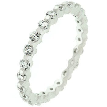 Silver Lace Eternity Band Rings Das Juwel