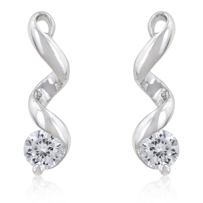 Solitaire Drop Earrings Earrings Das Juwel