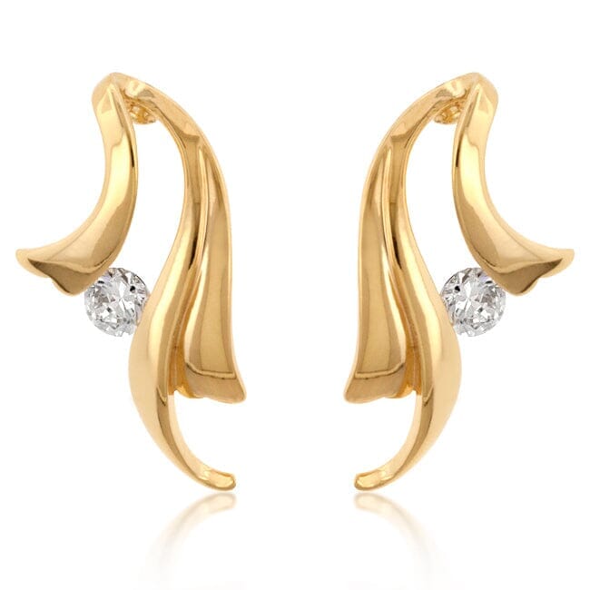 Solitaire Winged Earrings Earrings Das Juwel