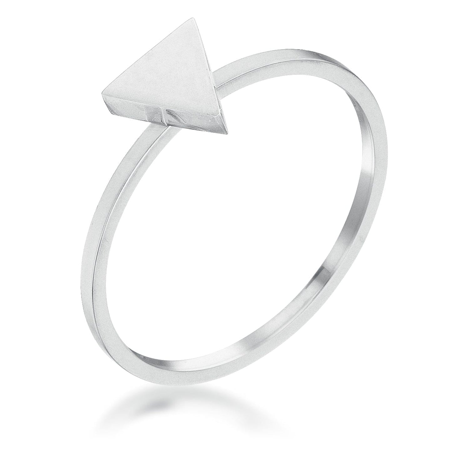 Stainless Steel Triangle Stackable Ring Rings Das Juwel
