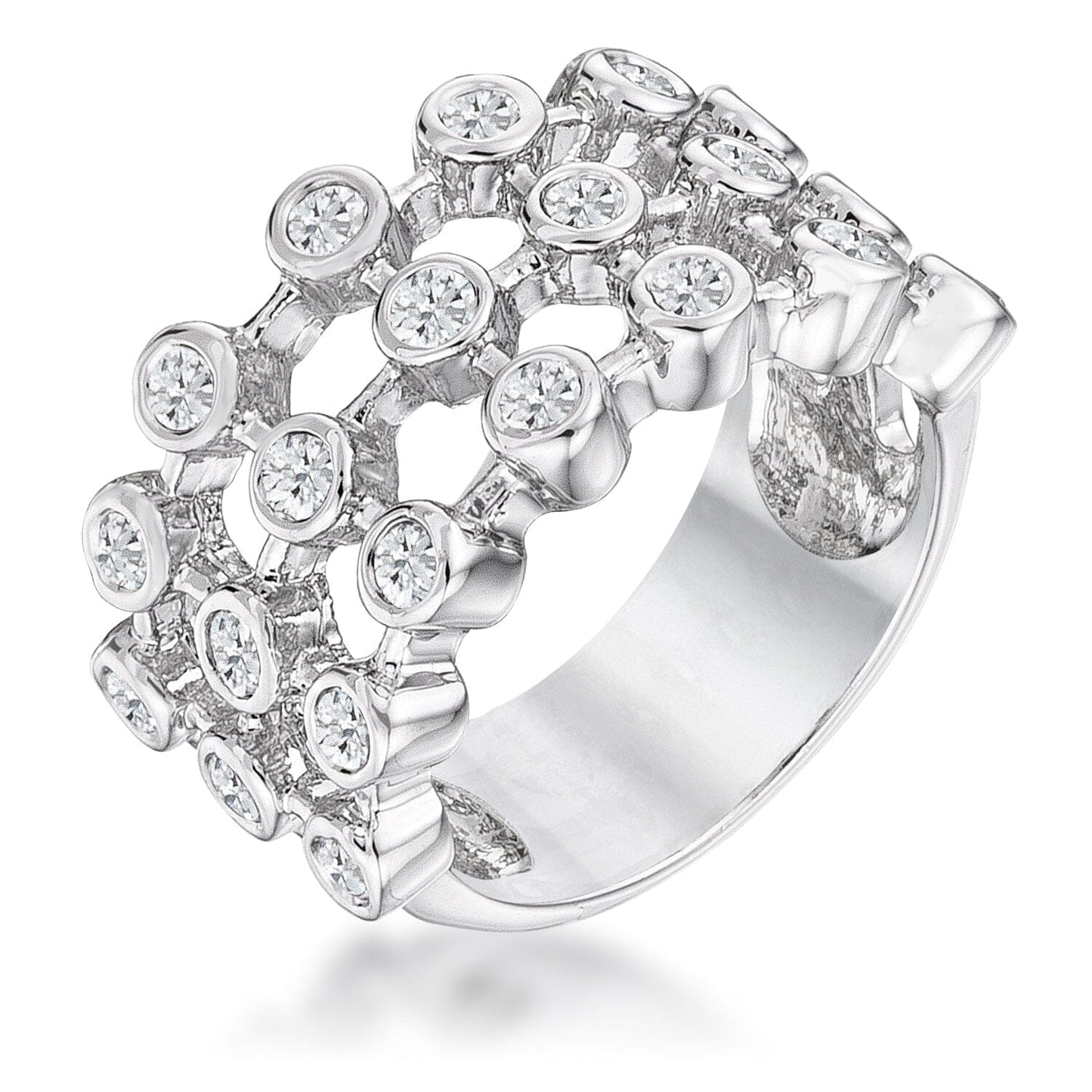 Tiered Contemporary Ring Rings