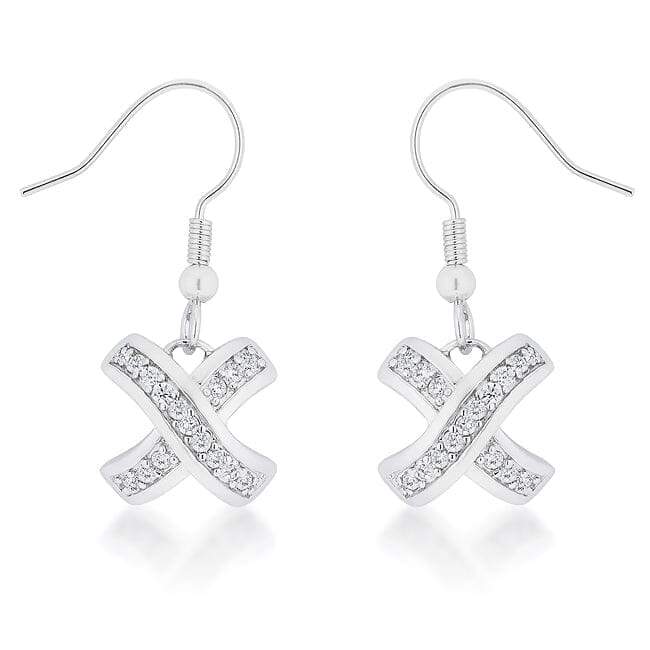 Timeless Pave Drop Earrings Earrings Das Juwel