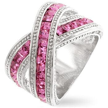 Twisting Pink Band Rings Das Juwel 