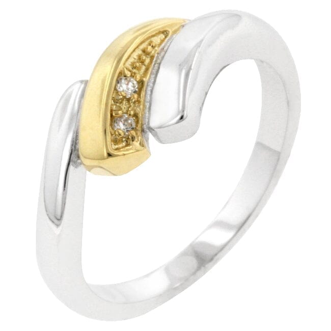 Two-tone Swirl Ring Rings Das Juwel