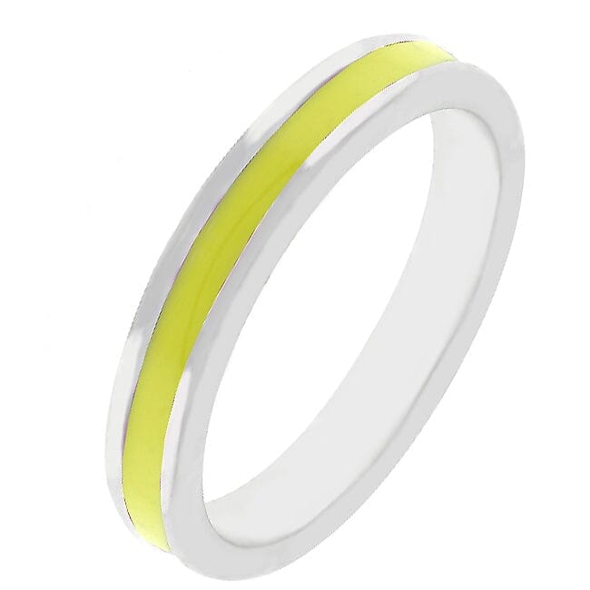 Yellow Enamel Eternity Ring Rings Das Juwel